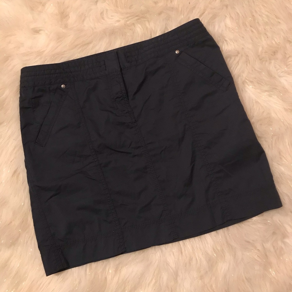 Loft navy blue casual skirt size 10P